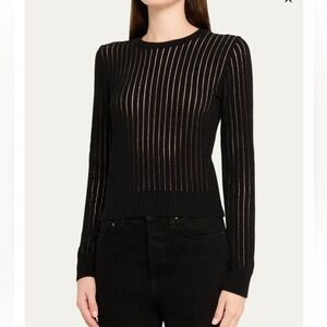 The Sheer Stripe Sweater xs